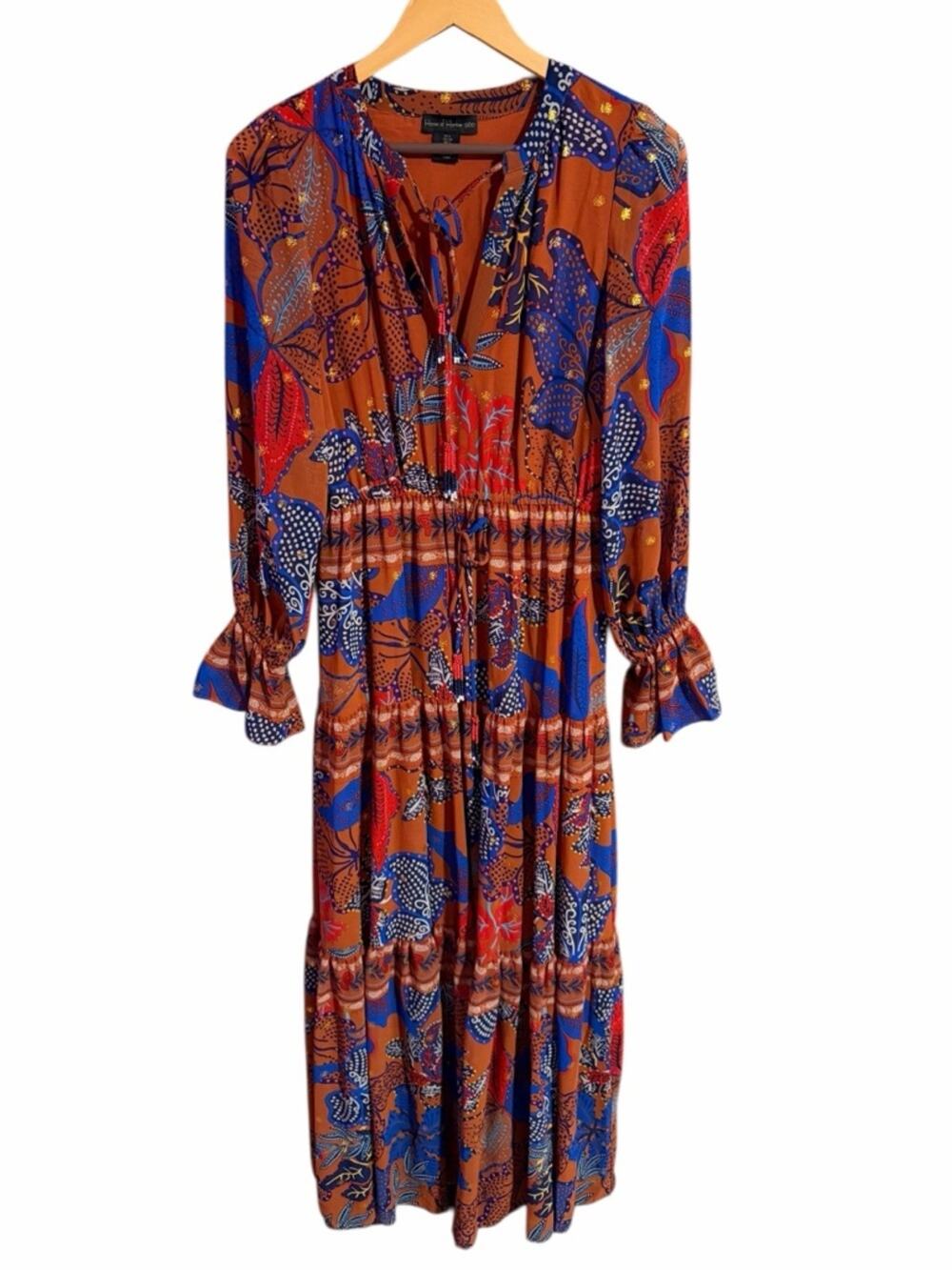 House of Harlow 1960 Boho Floral Maxi Dress Size Small